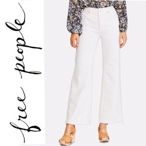 Free People High-Rise Flare-Leg Light Wash Jeans